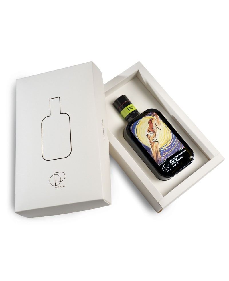 Miglio | Gift Package of Organic Italian Extra Virgin Olive Oil 500 ml - Cold Pressed, Award Winning – Bottle Customization