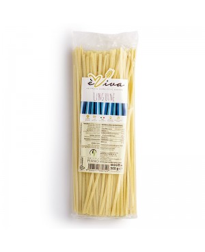 Linguine | Artisan Bronze-Drawn Pasta 500g, Slow Low-Temperature Drying, 100% Italian Wheat, With Wheat Germ – èViva