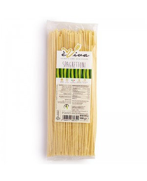 Spaghettoni | Handgemachte Bronze-gezogene Pasta mit Weizenkeimen 500g – Langsame Trocknung – Italienischer Weizen – èViva