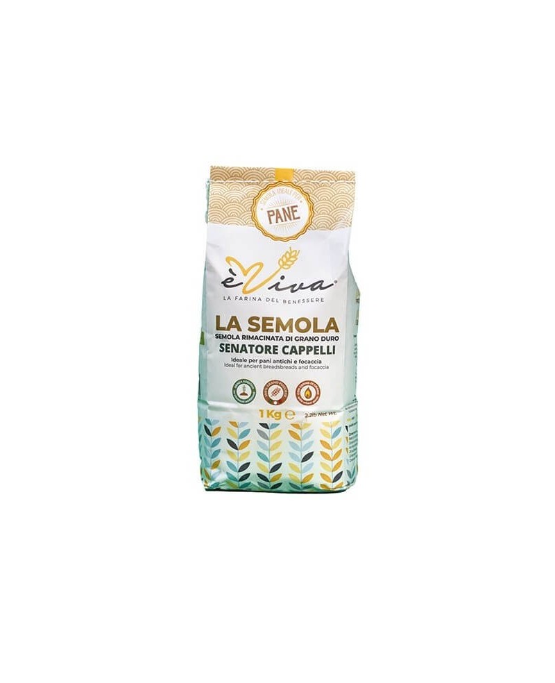 Senatore Cappelli | Re-milled semolina of ancient durum wheat, glyphosate-free, no pesticides, no additives, with Germ