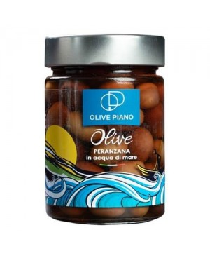 Olive Peranzana Pluripremiate in Salamoia Naturale con Acqua di Mare - Prodotti Pugliesi Autentici