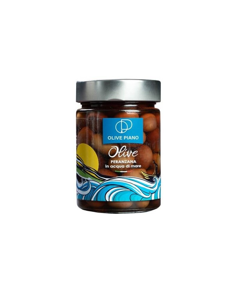 Olive Peranzana Pluripremiate in Salamoia Naturale con Acqua di Mare - Prodotti Pugliesi Autentici