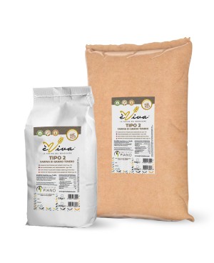 Rustica 210 | High-Extraction Flour/Semi-Whole Wheat Flour Italian Type 2, Flour for Bread, glyphosate-free