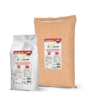 Mediterranea | All-Purpose/Plain Flour Italian Type 0, Flour for pizza, glyphosate-free, no pesticides, no additives