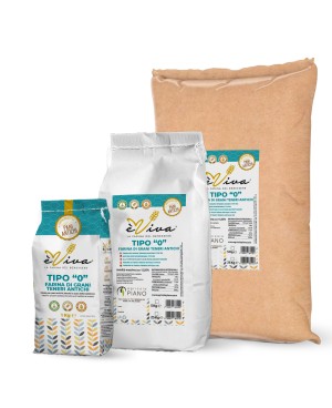 Antica 2.000 | All-Purpose Flour / Plain Flour Italian Type 0 from Ancient Soft Grains, No Pesticides, With Wheat Germ