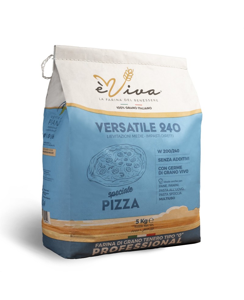 Versatile 240 | All-Purpose/Plain Flour Italian Type '0' for Neapolitan Pizza, Additive-Free, glyphosate-free, No Pesticides