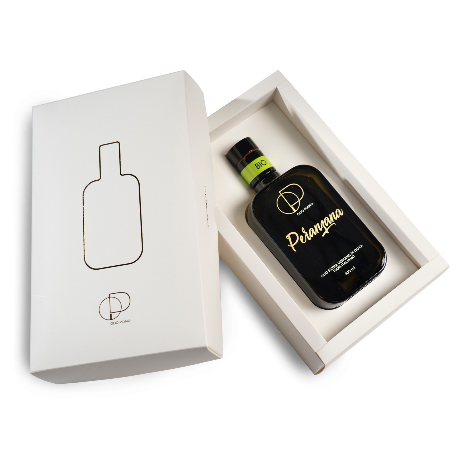 Organic Italian Extra Virgin Olive Oil 500 ml | Cold Pressed, Multi-Award Winning, Bottle Customization - Gift Package